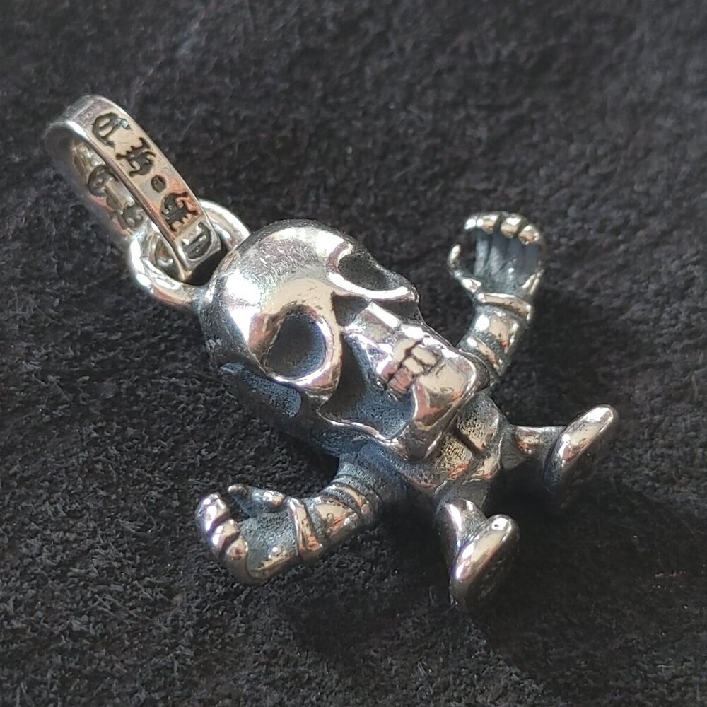 Chrome Hearts x FOTI Skull Pendant Skeleton Charm 925 Sterling silver
